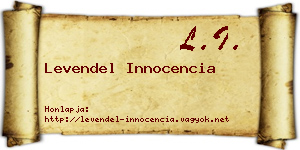 Levendel Innocencia névjegykártya